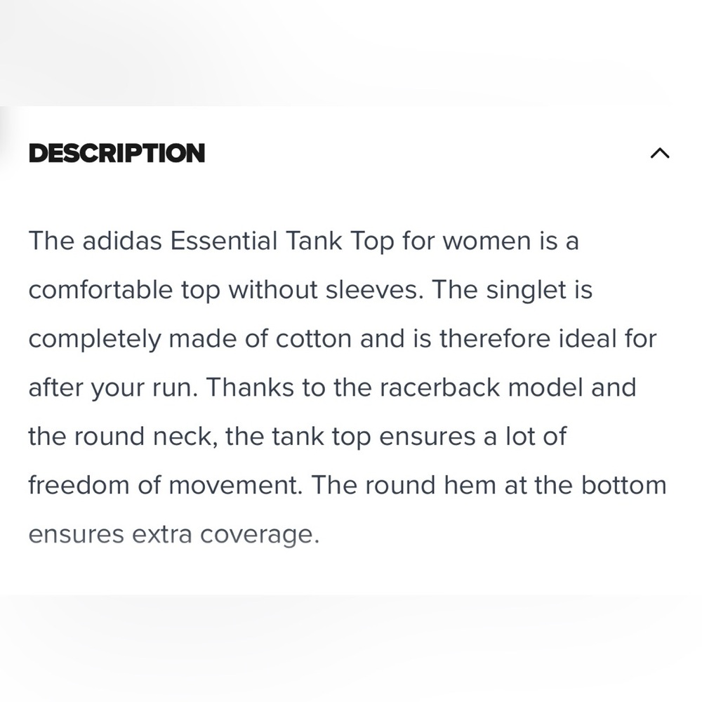 ADIDAS ESSENTIAL TANK TOP with Racerback - Picture 3 of 12